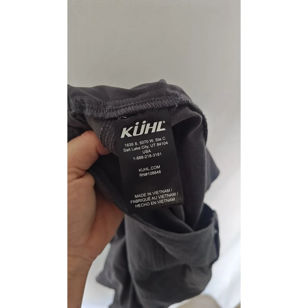 Kuhl Trekr Hiking Shorts 12 Dark Gray Outdoor Stretch Trail Utility 5.5" 6356 - Picture 6 of 9